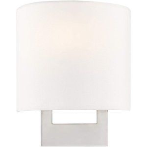 Livex Lighting 42400-91 ADA Wall Sconce, Medium, Brushed Nickel